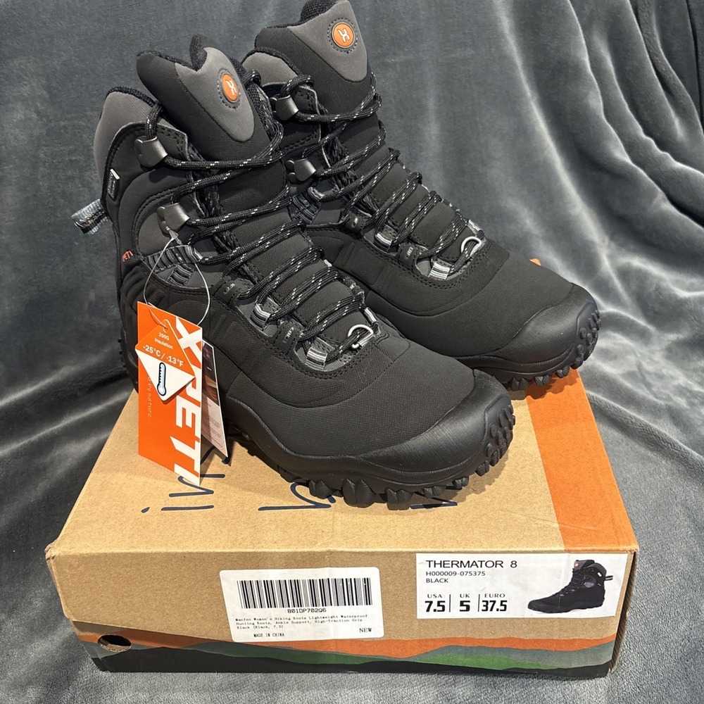 XPETI Womens Thermator‎ 8 Tactical Mid-Rise Waterproof Hiking Boots Size 7.5 New